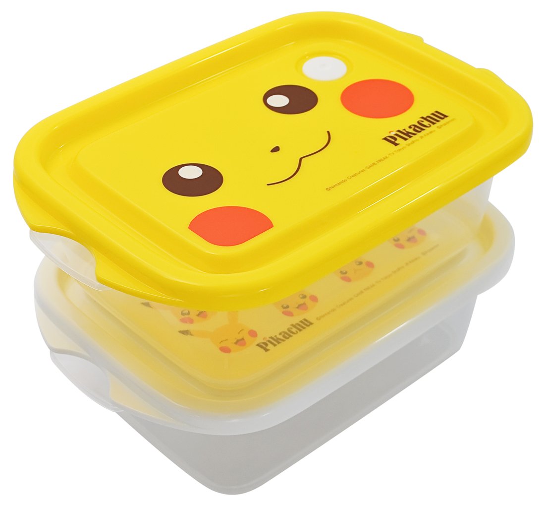 Skater Pikachu Pokemon 500ml Sealable Container Made in Japan - 2 Pack- Japan Figure Store - #1 Bring To You The Best Japanese Goods