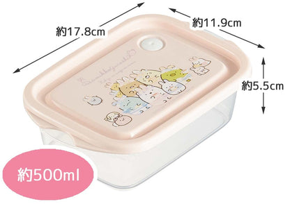 Skater Sumikko Gurashi Rabbit Garden 2P Antibacterial 500ml Sealable Storage Container- Japan Figure Store - #1 Bring To You The Best Japanese Goods
