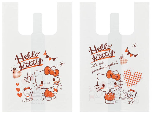Skater Hello Kitty Snack Time Lunch Box Poly Shopping Bags S 10pc 40x25x20cm- Japan Figure Store - #1 Bring To You The Best Japanese Goods
