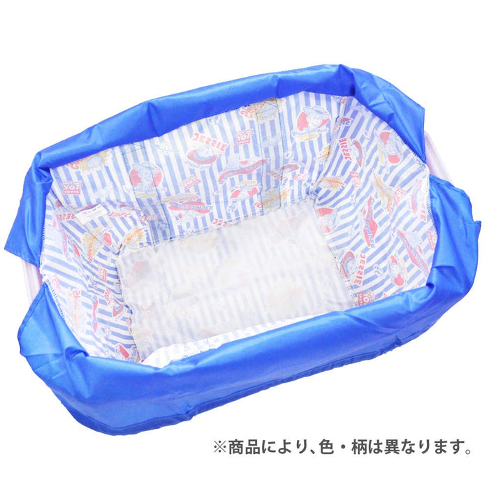 Skater Mickey Mouse Drawstring Shopping Basket Bag Eco-Friendly 33x25x27cm - KBR44- Japan Figure Store - #1 Bring To You The Best Japanese Goods