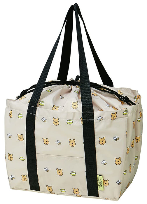 Skater Winnie The Pooh Eco Shopping Basket Bag 33x25x27cm with Drawstring- Japan Figure Store - #1 Bring To You The Best Japanese Goods