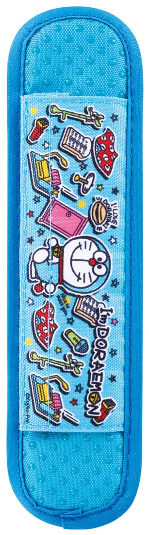 Skater Doraemon Sticker Water Bottle with Shoulder Belt Cover Pad Lsvc1-A- Japan Figure Store - #1 Bring To You The Best Japanese Goods