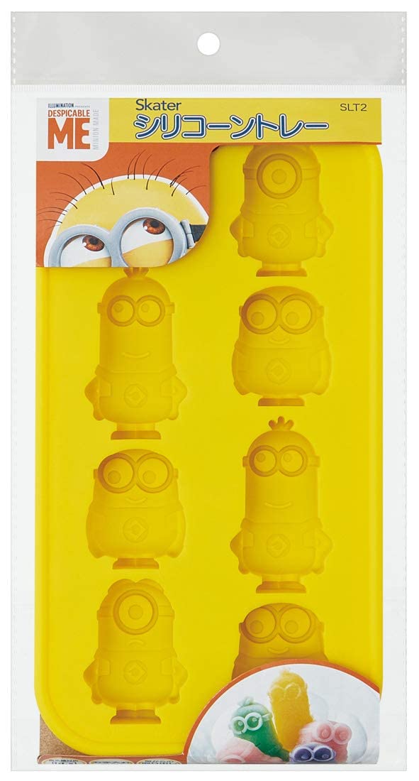Skater 8-Cup Minion Silicone Ice Tray SLT2 11.5cm Width x 21.5cm Depth- Japan Figure Store - #1 Bring To You The Best Japanese Goods
