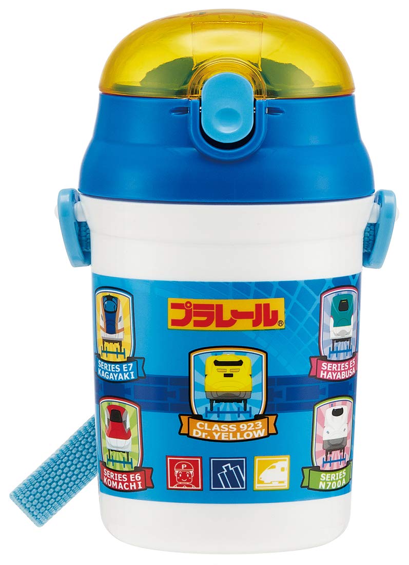 Skater Push Open Type Sst3H Silicone Straw Bottle Plarail 17- Japan Figure Store - #1 Bring To You The Best Japanese Goods