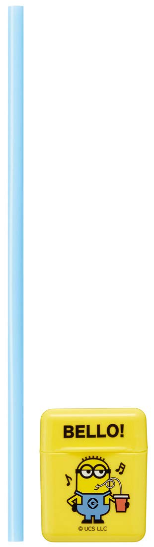 Skater Portable Silicone Straw Minion Design 21cm with Case - CSST1- Japan Figure Store - #1 Bring To You The Best Japanese Goods