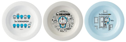 Skater Doraemon Small Plastic Plates Set of 3 15cm - Made in Japan PA-4- Japan Figure Store - #1 Bring To You The Best Japanese Goods