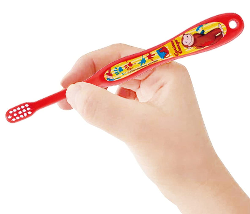 Skater Curious George Infant Soft Toothbrush (0-3 Years) 15cm Cat Monkey-Themed Tb4S- Japan Figure Store - #1 Bring To You The Best Japanese Goods
