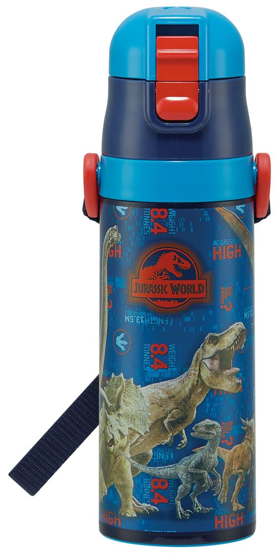 Skater Jurassic World Boys Stainless Steel Sports Water Bottle 470ml- Japan Figure Store - #1 Bring To You The Best Japanese Goods