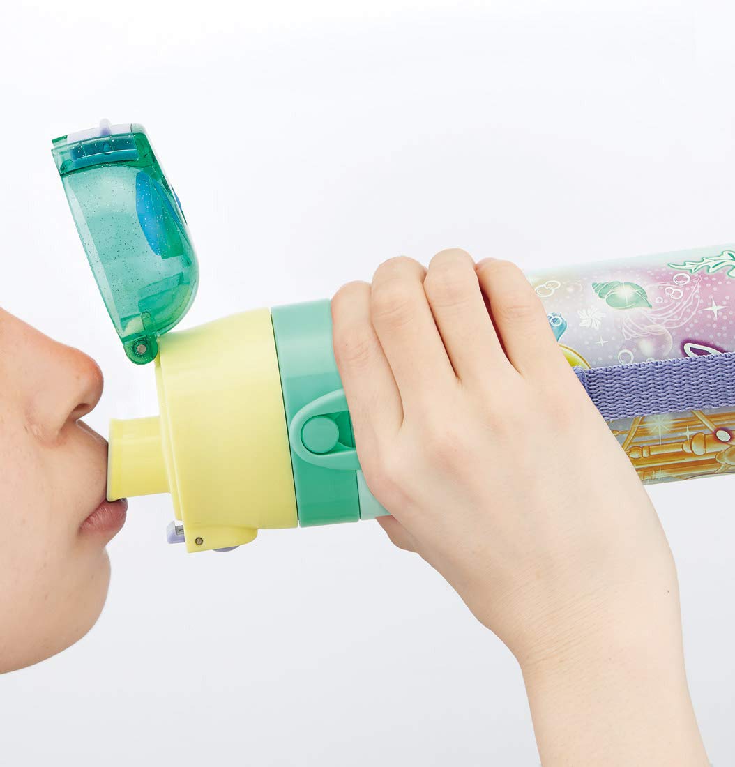 Skater Ariel Disney 19 Kids Stainless Steel Sports Water Bottle 470ml- Japan Figure Store - #1 Bring To You The Best Japanese Goods