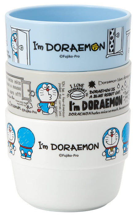 Skater Doraemon Children's Stacking Cups Set of 3 Made in Japan - KS31-A- Japan Figure Store - #1 Bring To You The Best Japanese Goods