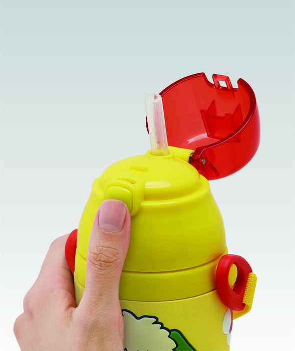 Skater Stainless Steel 3D Kids Water Bottle 380ml with Straw Peek-A-Boo Sspv4- Japan Figure Store - #1 Bring To You The Best Japanese Goods