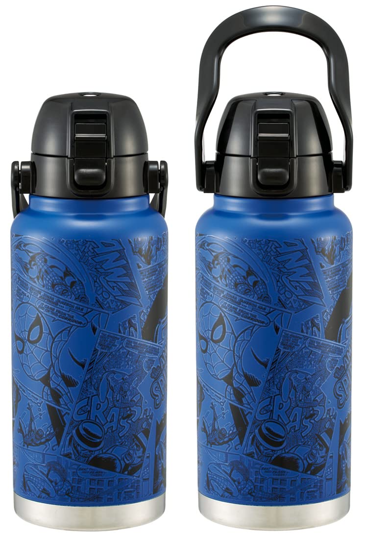 Skater Spiderman 1000ML Stainless Steel Bottle with Handle - Direct Mug