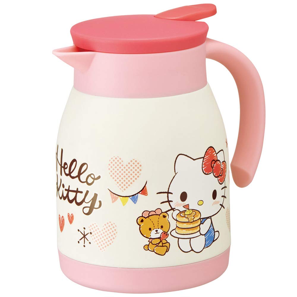 Skater 600ml Stainless Steel Vacuum Double-Walled Pot - Kitty Snack Time Pattern- Japan Figure Store - #1 Bring To You The Best Japanese Goods