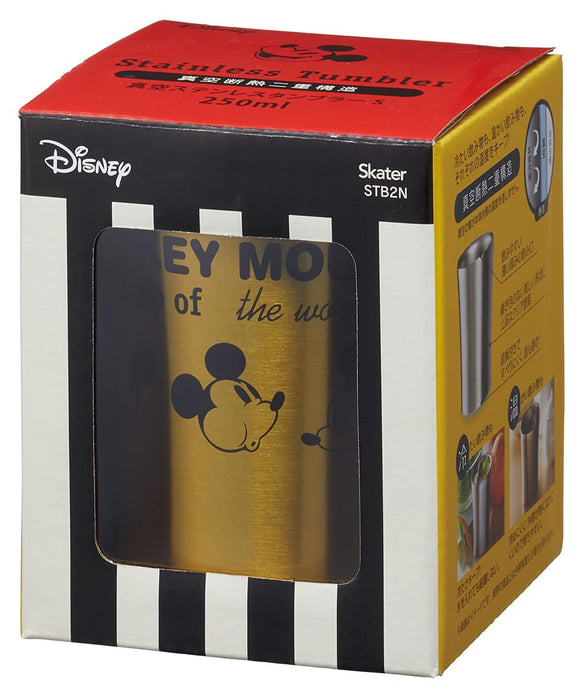 Skater Mickey Mouse 250ml Stainless Steel Tumbler - Disney Cheerful Design- Japan Figure Store - #1 Bring To You The Best Japanese Goods