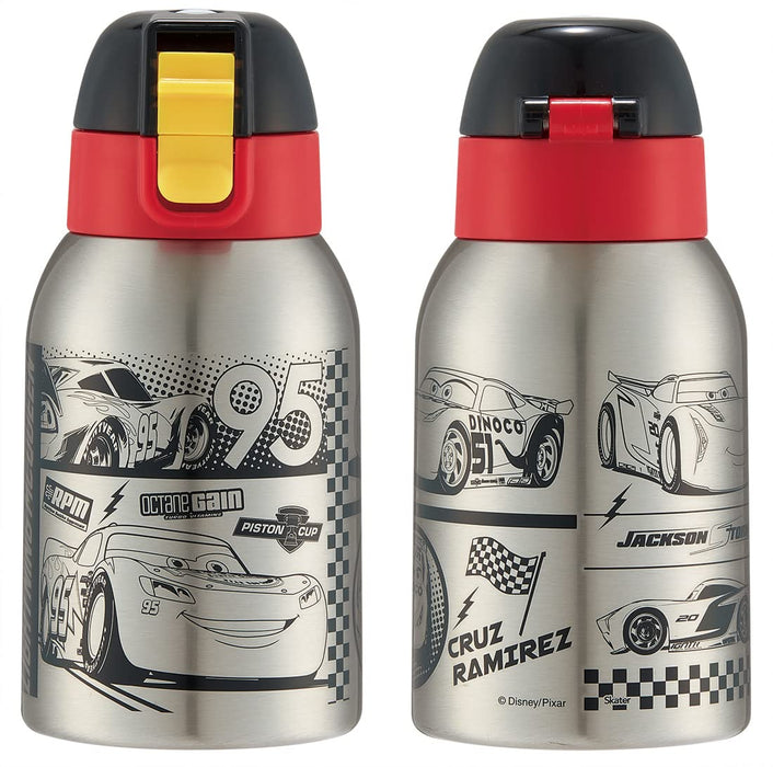 Skater Kids Stainless Steel Water Bottle 400ml Car Design Lightweight Wide Mouth Cold-Keeping Disney- Japan Figure Store - #1 Bring To You The Best Japanese Goods