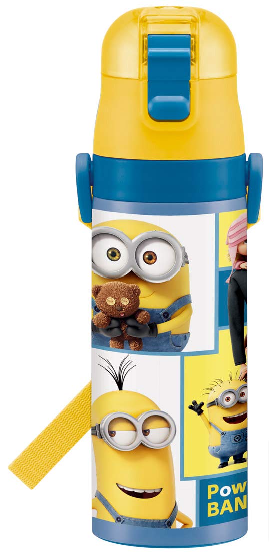 Skater Minions Kids Water Bottle - Lightweight 470ml Stainless Steel Sports Bottle Bob & Friends- Japan Figure Store - #1 Bring To You The Best Japanese Goods