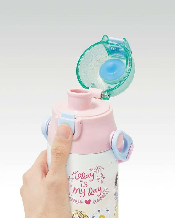Skater Princess 23 Stainless Steel Water Bottle 580ml Lightweight For Girls - Sdc6N-A- Japan Figure Store - #1 Bring To You The Best Japanese Goods