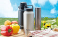 Skater Std12H-A 1200Ml Black Water Bottle with Handle and Mug Design