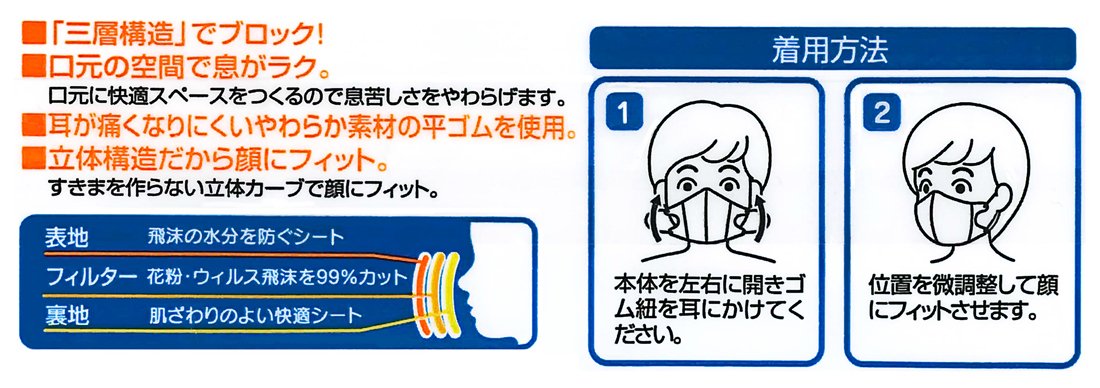 Skater 3D Mask For Children - Three-Layer Non-Woven 10 Pieces- Japan Figure Store - #1 Bring To You The Best Japanese Goods