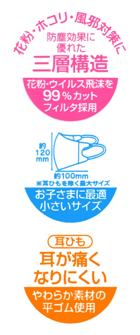 Skater Kids 3D Mask - 3-Ply Nonwoven Pack of 10 Shimajiro 18 12x10cm- Japan Figure Store - #1 Bring To You The Best Japanese Goods