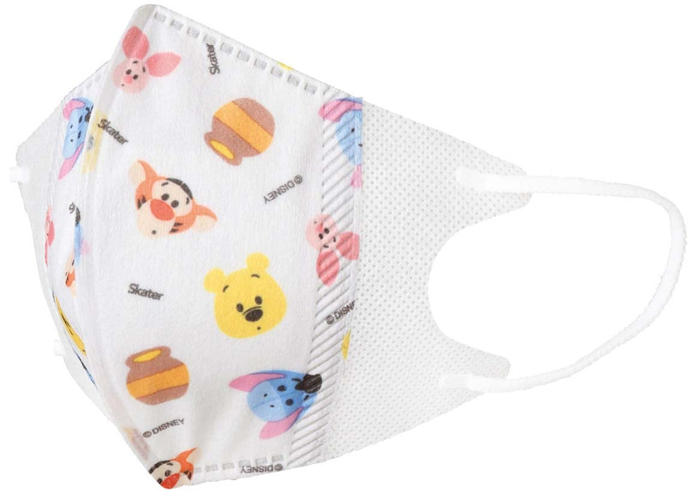 Skater Winnie The Pooh 3D Children's Mask Medium Nonwoven Three-Ply 25 Pack- Japan Figure Store - #1 Bring To You The Best Japanese Goods