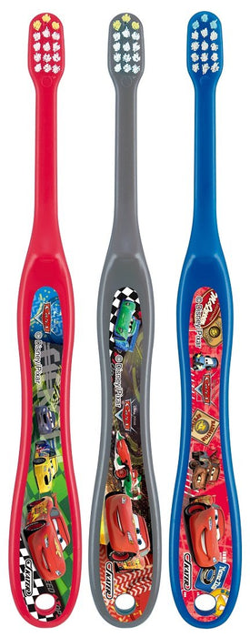 Skater Baby Toothbrush Set for 0-3 Years Normal Bristle Hardness Cars Design 3-Pack- Japan Figure Store - #1 Bring To You The Best Japanese Goods