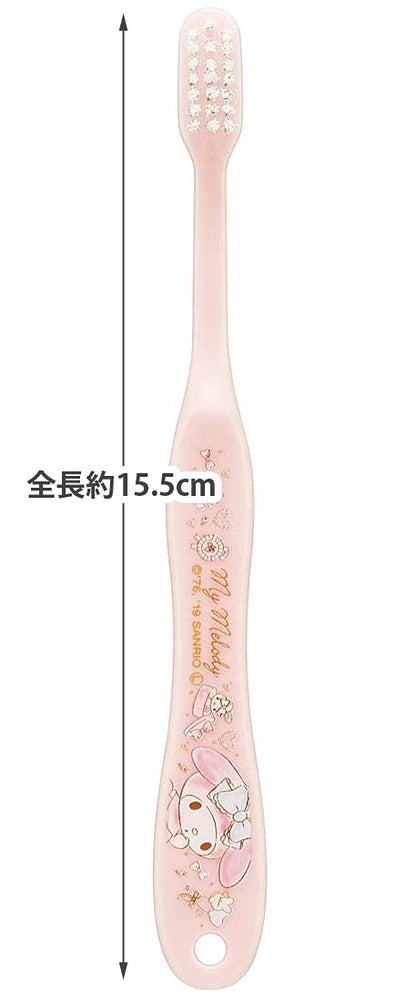 Skater My Melody Flower Wreath Toothbrush Normal Bristle 15.5cm for Children (6-12 Years)- Japan Figure Store - #1 Bring To You The Best Japanese Goods