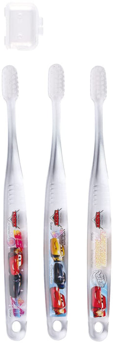 Skater Disney Cars 23 Soft Toothbrush Set 3pcs for Kids 6-12 Years Old 15.5cm- Japan Figure Store - #1 Bring To You The Best Japanese Goods
