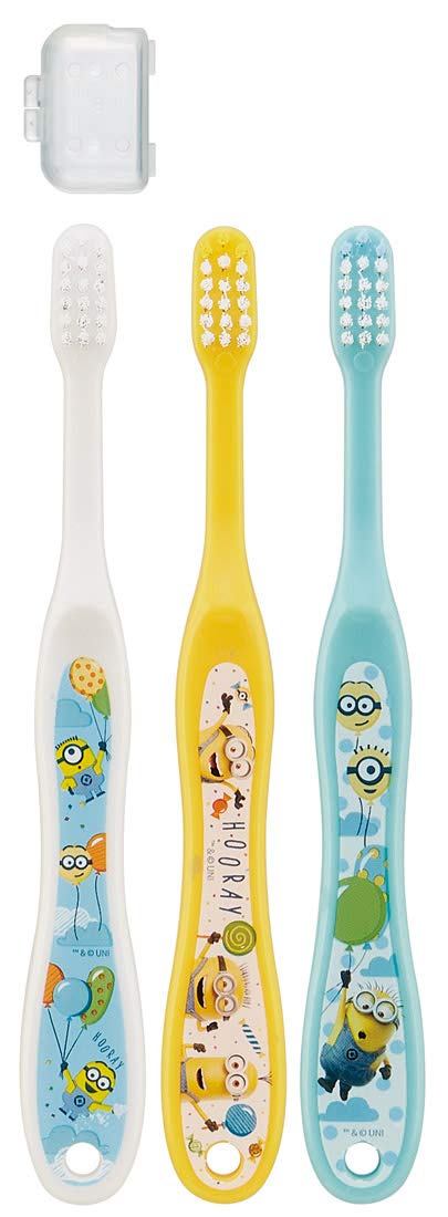 Skater Minion Tb5T Preschoolers Toothbrush Set Ages 3-5 Normal Bristle - Set of 3- Japan Figure Store - #1 Bring To You The Best Japanese Goods