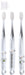 Skater Soft Clear Toothbrush for Preschoolers Ages 3-5 Glasses Rabbit Design 3 Pieces- Japan Figure Store - #1 Bring To You The Best Japanese Goods