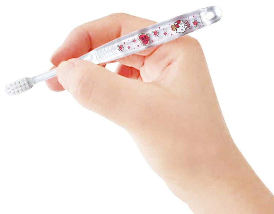 Skater Hello Kitty Soft Toothbrush Set for Preschoolers Ages 3-5 3 Pieces Lovely Flower- Japan Figure Store - #1 Bring To You The Best Japanese Goods