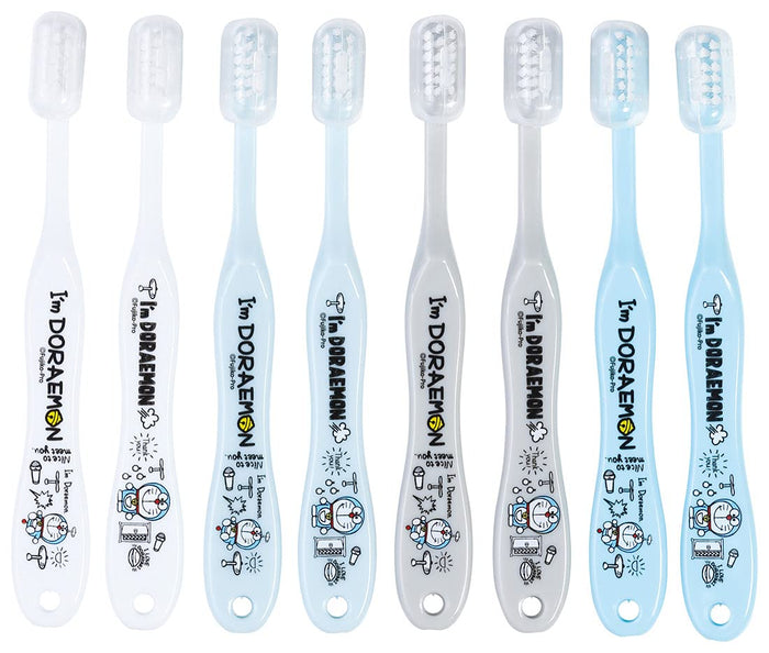 Skater Preschoolers Soft Toothbrush Pack of 8 14cm Doraemon Design Ages 3-5- Japan Figure Store - #1 Bring To You The Best Japanese Goods