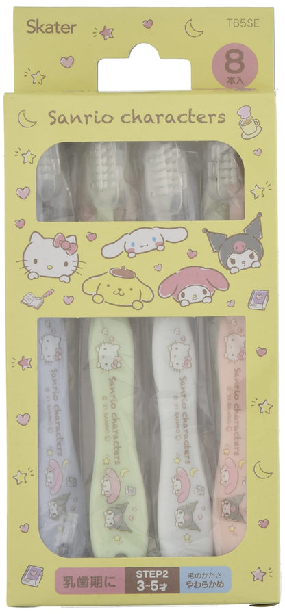 Skater Soft Preschooler Toothbrush Ages 3-5 Sanrio Characters 14cm Pack of 8- Japan Figure Store - #1 Bring To You The Best Japanese Goods