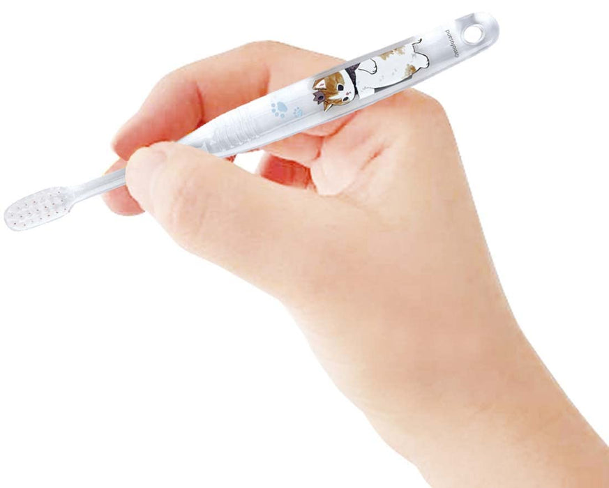 Skater Elementary Kids Toothbrush Set of 3 - Mofusand Tbcr6T-A Series- Japan Figure Store - #1 Bring To You The Best Japanese Goods