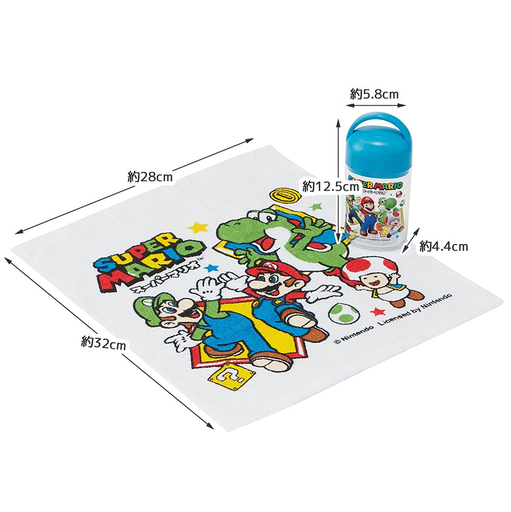 Skater Super Mario Towel Set 32X30.5cm with Case Skater Collection- Japan Figure Store - #1 Bring To You The Best Japanese Goods