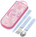 Skater Little Twin Stars Trio Set - Antibacterial Chopsticks Spoon Fork for Children Made in Japan- Japan Figure Store - #1 Bring To You The Best Japanese Goods