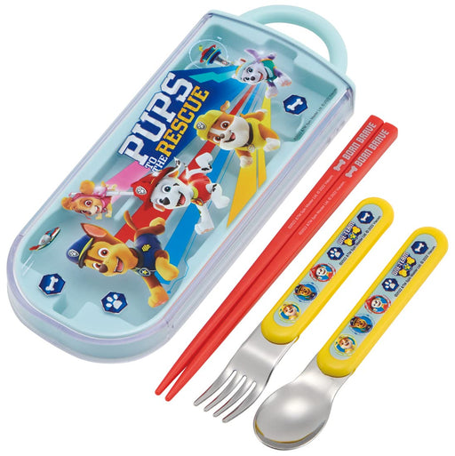 Skater Paw Patrol Kids Trio Set - Chopsticks Spoon Fork - 23cm Antibacterial Made in Japan- Japan Figure Store - #1 Bring To You The Best Japanese Goods