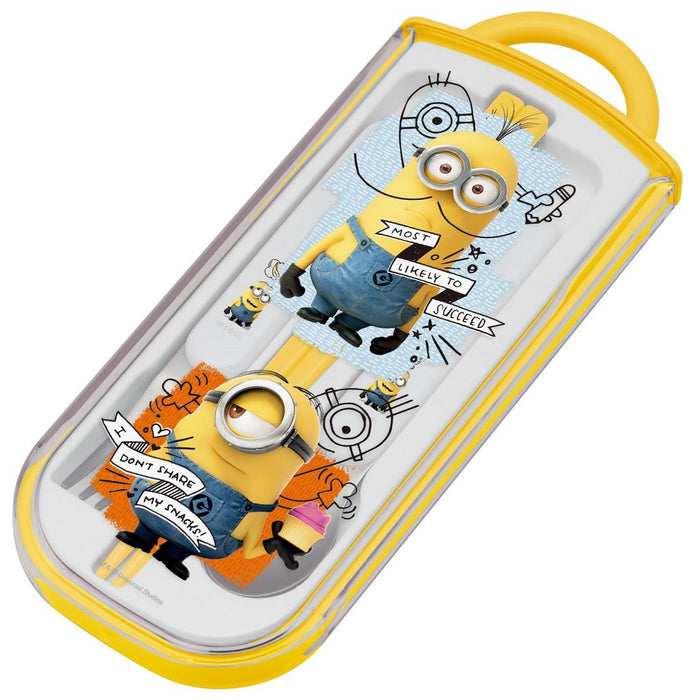 Skater Minions Trio Set - Sliding Chopsticks Spoon Fork - Despicable Me 17 Tcs1Am- Japan Figure Store - #1 Bring To You The Best Japanese Goods