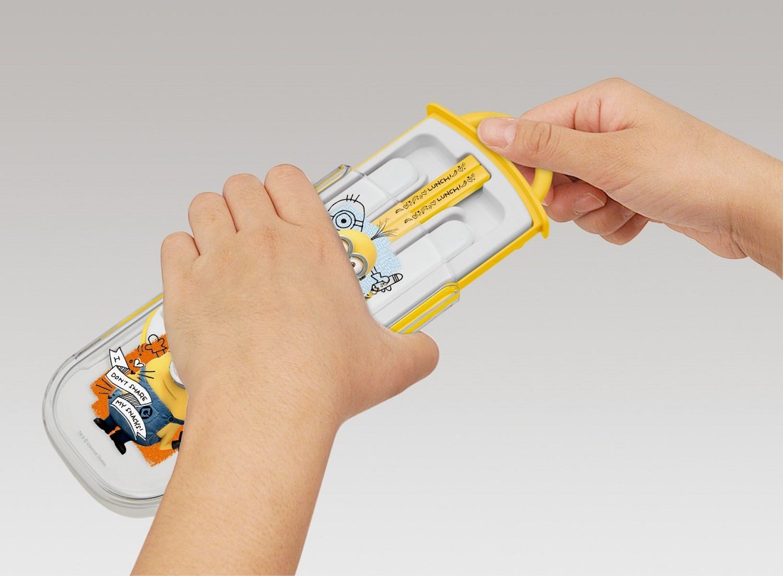 Skater Minions Trio Set - Sliding Chopsticks Spoon Fork - Despicable Me 17 Tcs1Am- Japan Figure Store - #1 Bring To You The Best Japanese Goods