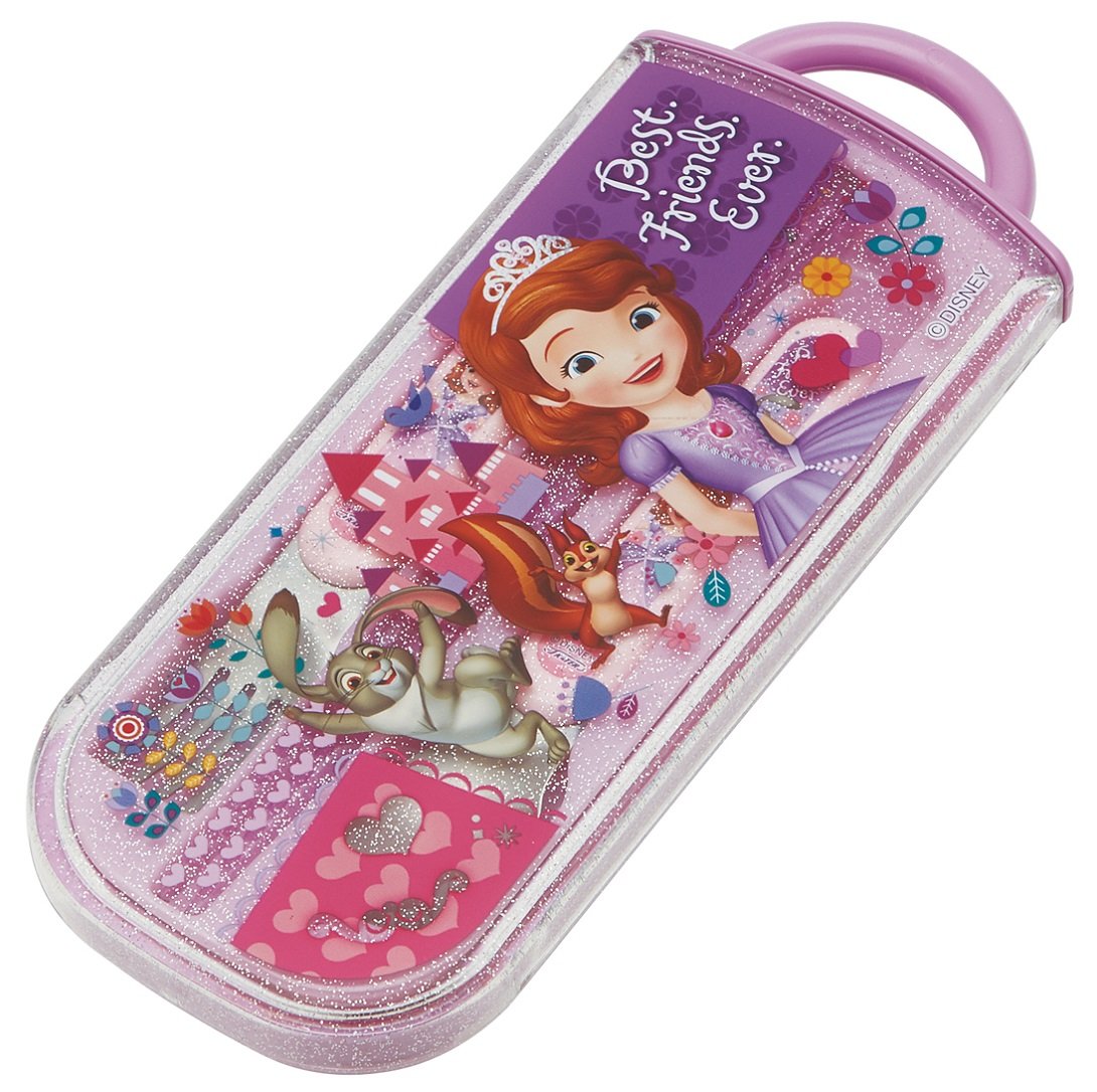 Skater Trio Set - Disney Sofia 17 Sliding Chopsticks Spoon and Fork Set- Japan Figure Store - #1 Bring To You The Best Japanese Goods