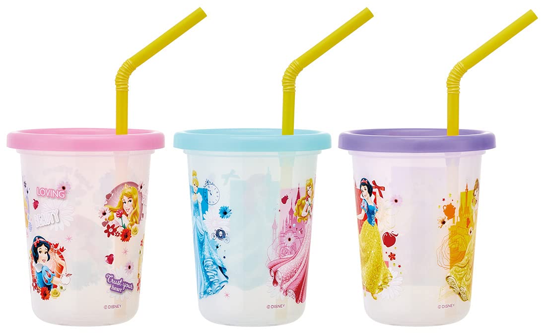 Skater Disney Princess 21 Tumbler with Straw Set of 3 Made in Japan 230ml- Japan Figure Store - #1 Bring To You The Best Japanese Goods