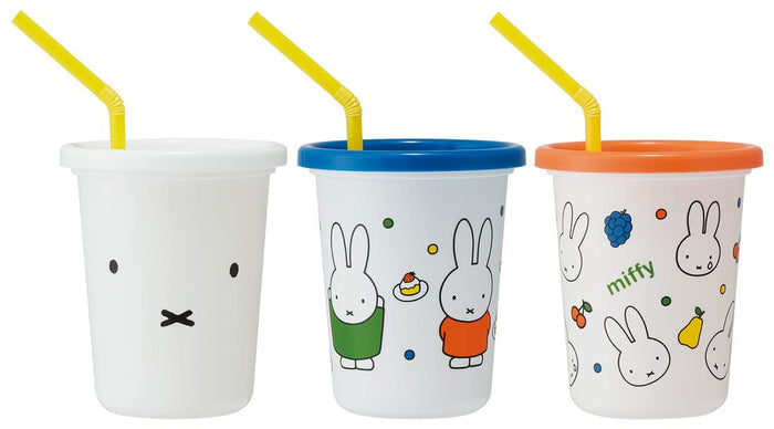 Skater Miffy 21 Tumbler with Straw 320ml Made in Japan - Skater Sih3St-A- Japan Figure Store - #1 Bring To You The Best Japanese Goods