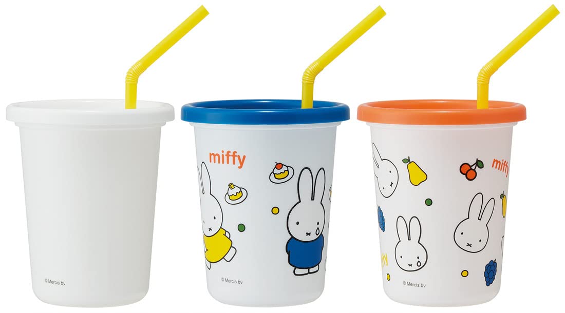 Skater Miffy 21 Tumbler with Straw 320ml Made in Japan - Skater Sih3St-A- Japan Figure Store - #1 Bring To You The Best Japanese Goods