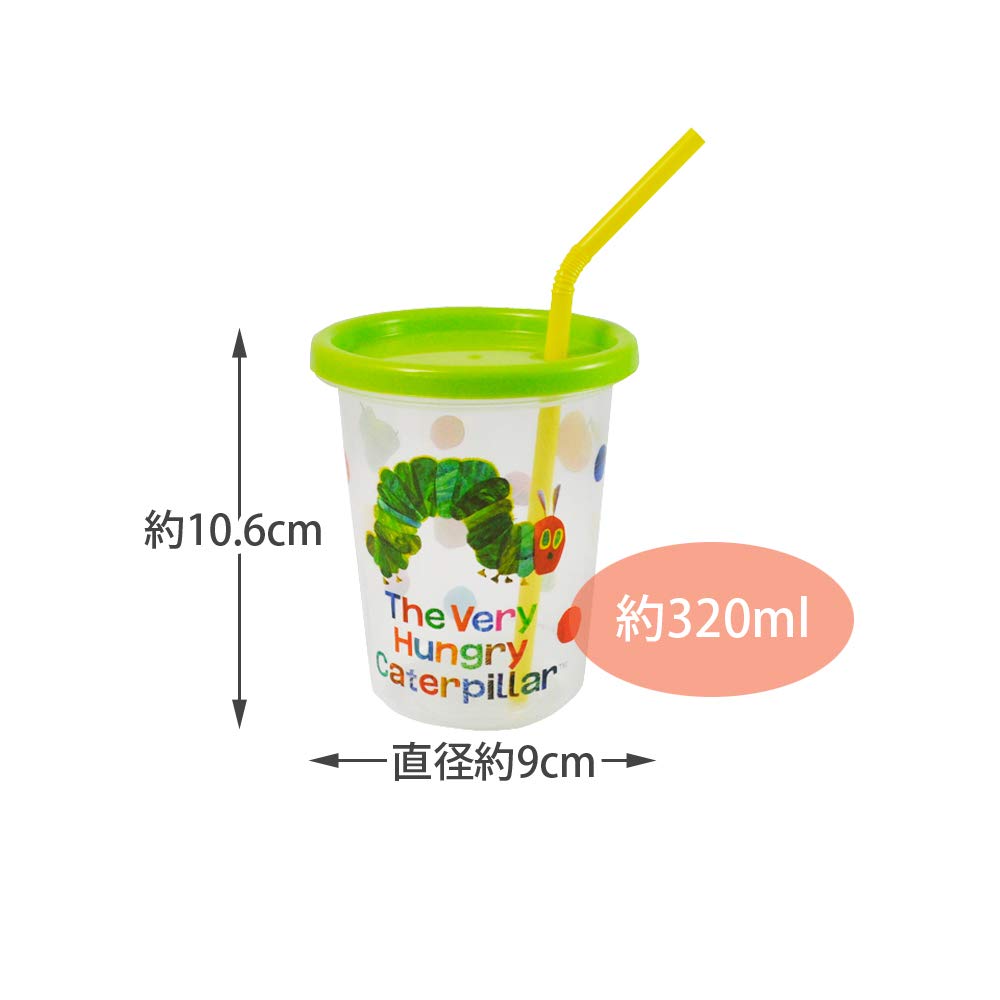 Skater 320ml Tumbler with Straw - Very Hungry Caterpillar Made in Japan Sih3St- Japan Figure Store - #1 Bring To You The Best Japanese Goods