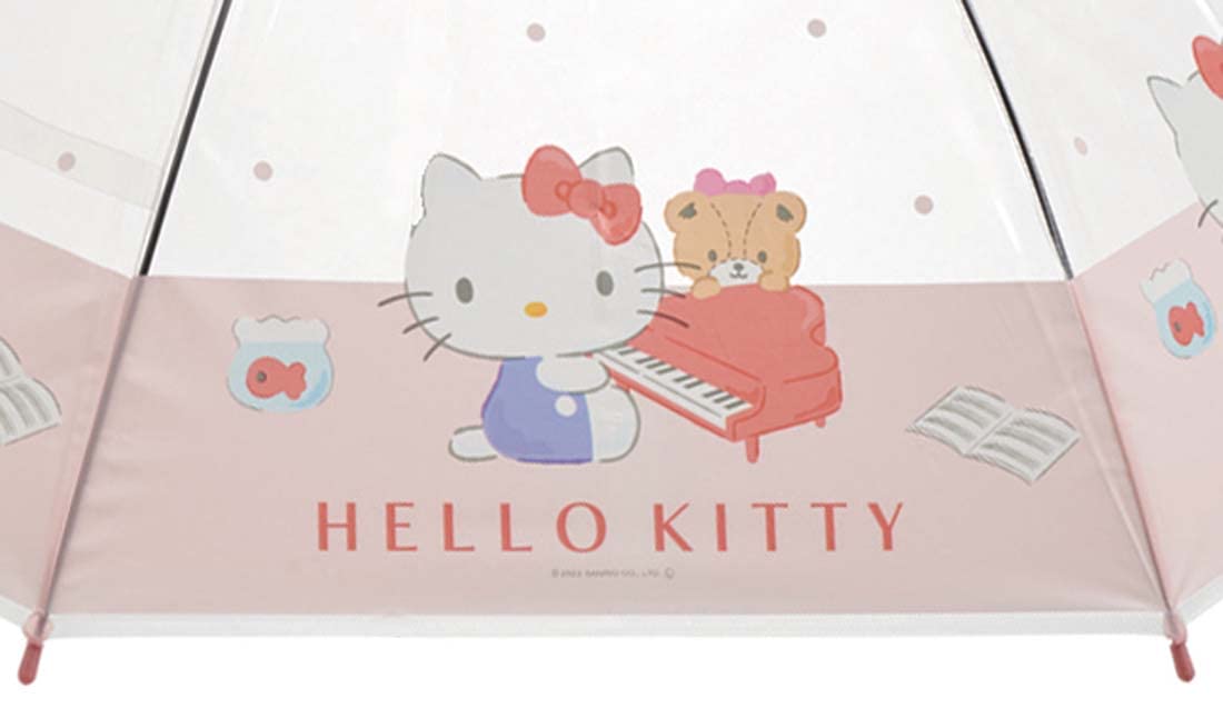 Skater Hello Kitty Long Vinyl Umbrella 60cm - Sanrio Ubv1N-A Skater- Japan Figure Store - #1 Bring To You The Best Japanese Goods