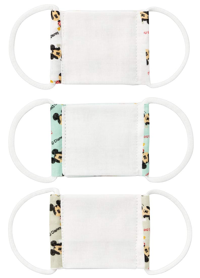 Skater Disney Mickey Mouse Antibacterial Gauze Masks for Babies 2-4 Years Pack of 3- Japan Figure Store - #1 Bring To You The Best Japanese Goods
