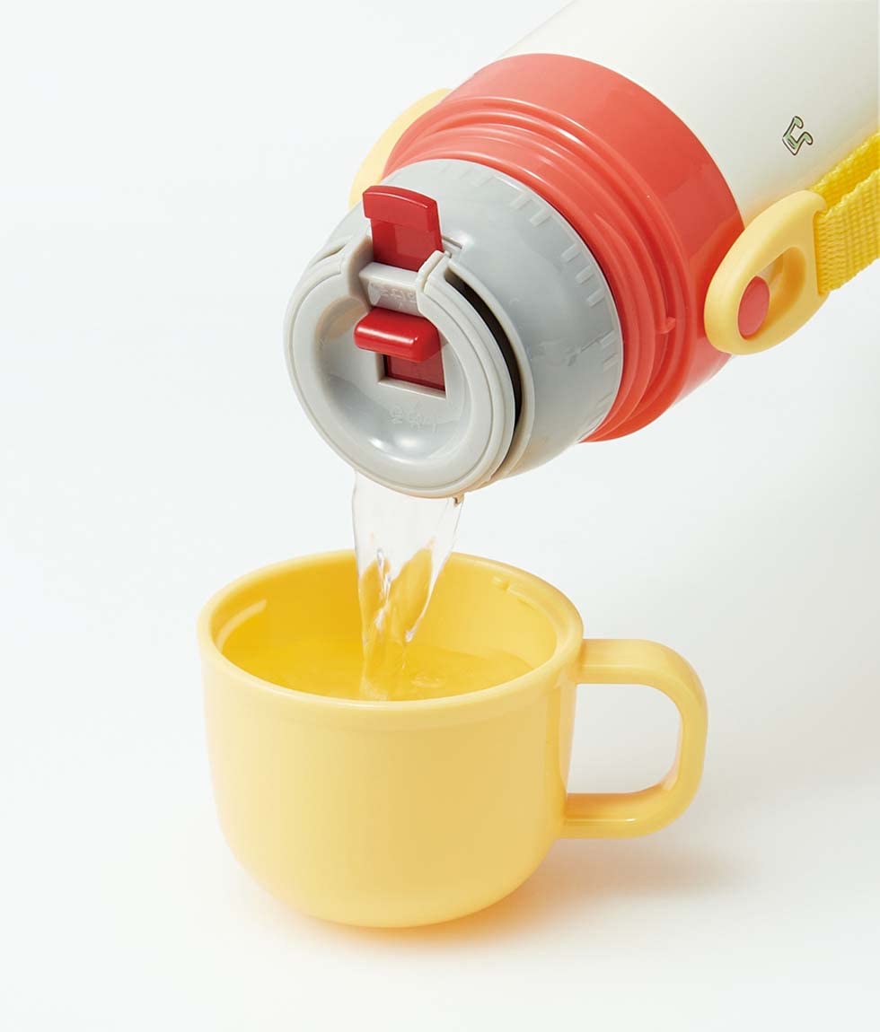 Skater Curious George Kids 350ml 2-Way Stainless Steel Water Bottle with Cup SKDC3-A- Japan Figure Store - #1 Bring To You The Best Japanese Goods