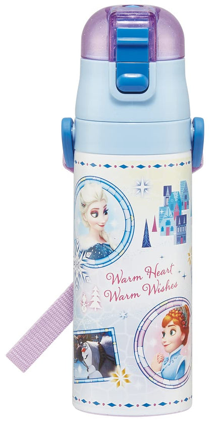 Skater Disney Frozen 23 Stainless Steel Sports Water Bottle 470ml for Girls- Japan Figure Store - #1 Bring To You The Best Japanese Goods