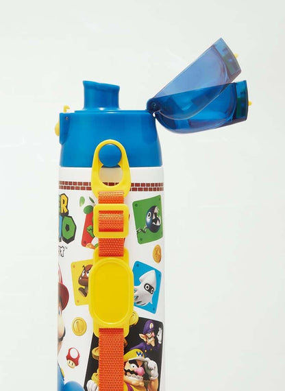 Skater Stainless Steel Super Mario Sports Water Bottle Direct Drinking 580ml- Japan Figure Store - #1 Bring To You The Best Japanese Goods