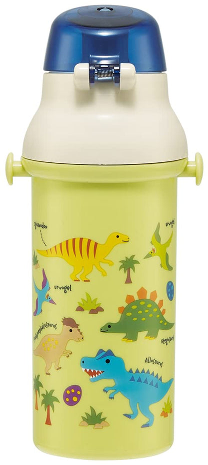 Skater Dinosaur 480ml Antibacterial Plastic Water Bottle for Boys Kids Made in Japan- Japan Figure Store - #1 Bring To You The Best Japanese Goods